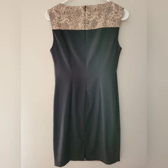 Black and Gold Sheath Dress - Picture 3 of 7